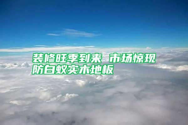 装修旺季到来 市场惊现防白蚁实木地板