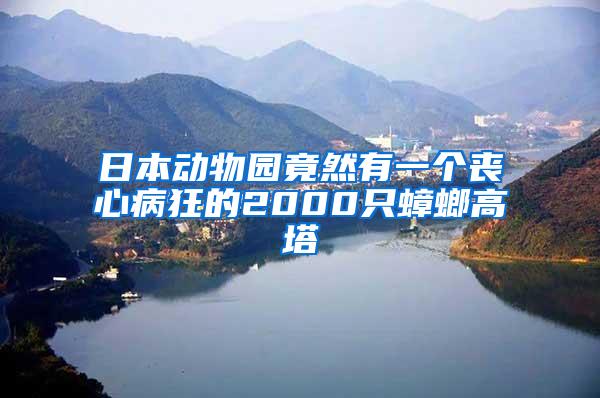 日本动物园竟然有一个丧心病狂的2000只蟑螂高塔