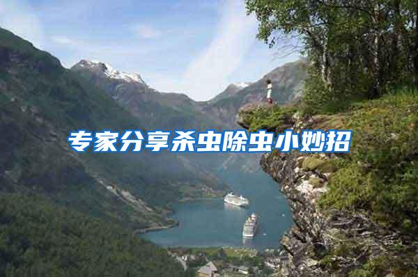 专家分享杀虫除虫小妙招