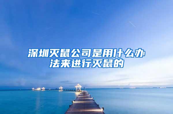 深圳灭鼠公司是用什么办法来进行灭鼠的