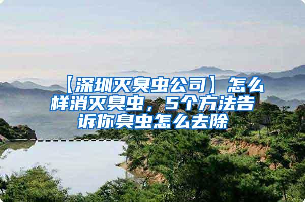 【深圳灭臭虫公司】怎么样消灭臭虫，5个方法告诉你臭虫怎么去除