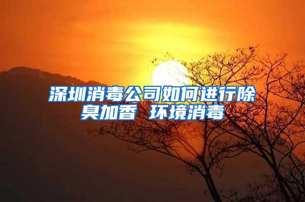 深圳消毒公司如何进行除臭加香 环境消毒