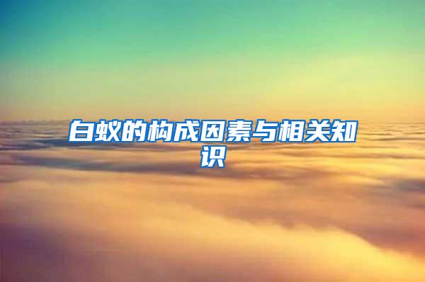 白蚁的构成因素与相关知识