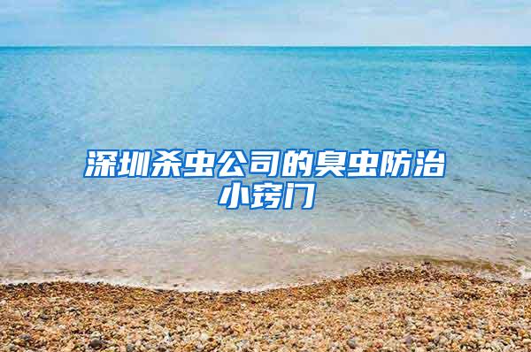 深圳杀虫公司的臭虫防治小窍门