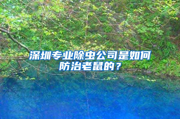 深圳专业除虫公司是如何防治老鼠的？