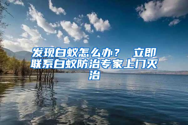 发现白蚁怎么办？ 立即联系白蚁防治专家上门灭治