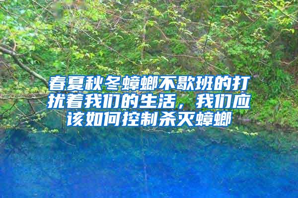 春夏秋冬蟑螂不歇班的打扰着我们的生活，我们应该如何控制杀灭蟑螂