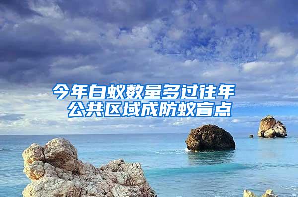 今年白蚁数量多过往年 公共区域成防蚁盲点