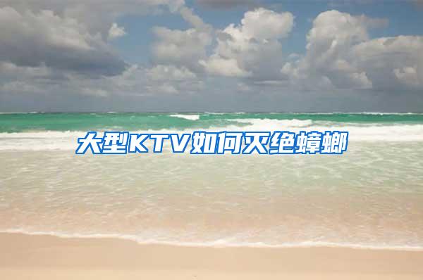 大型KTV如何灭绝蟑螂