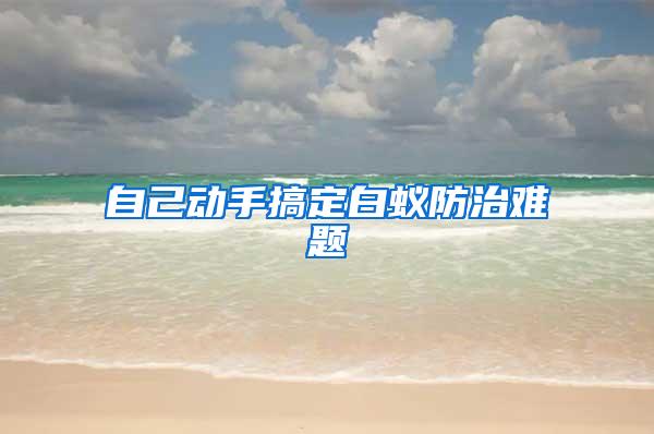 自己动手搞定白蚁防治难题