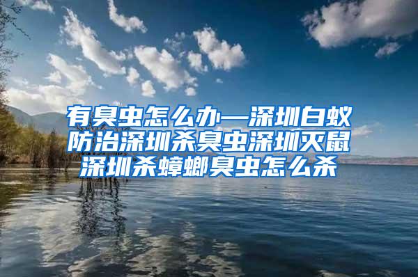 有臭虫怎么办—深圳白蚁防治深圳杀臭虫深圳灭鼠深圳杀蟑螂臭虫怎么杀