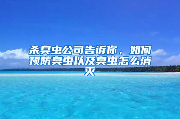 杀臭虫公司告诉你，如何预防臭虫以及臭虫怎么消灭