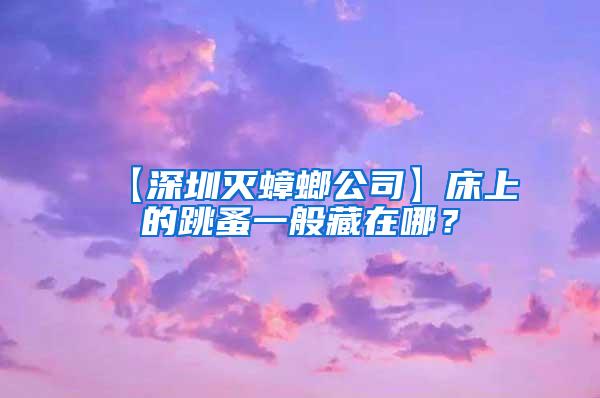 【深圳灭蟑螂公司】床上的跳蚤一般藏在哪？