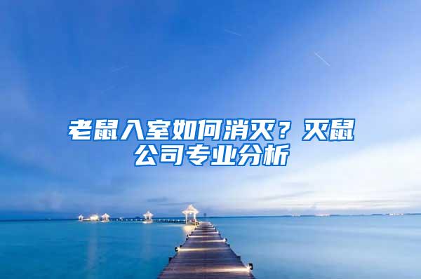 老鼠入室如何消灭？灭鼠公司专业分析