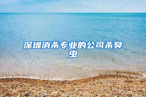 深圳消杀专业的公司杀臭虫