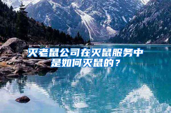 灭老鼠公司在灭鼠服务中是如何灭鼠的？