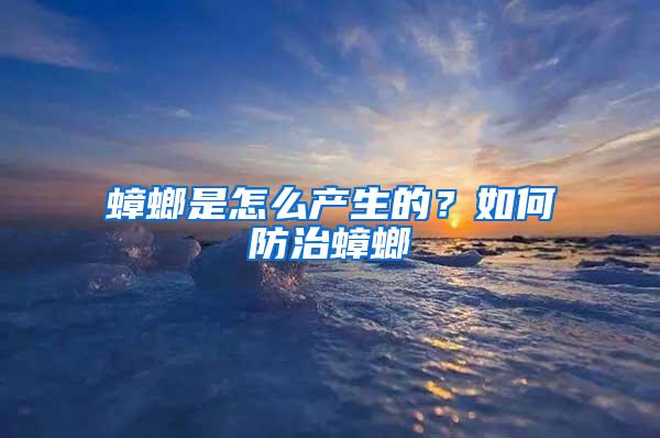 蟑螂是怎么产生的？如何防治蟑螂