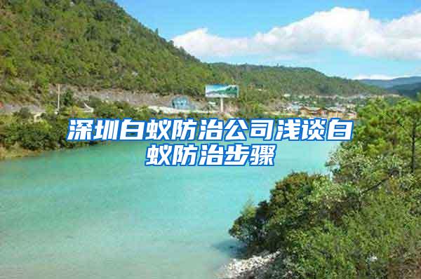 深圳白蚁防治公司浅谈白蚁防治步骤