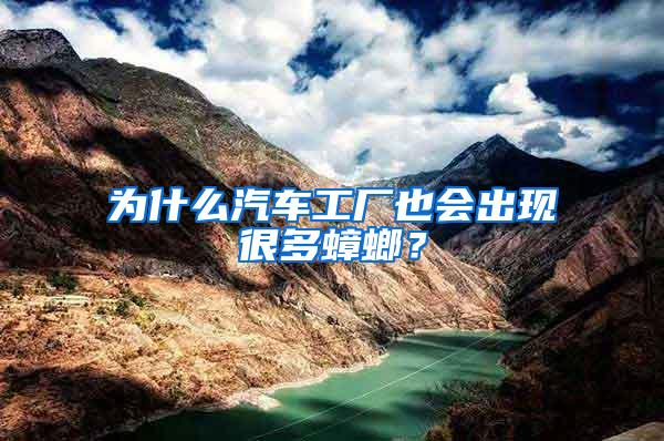 为什么汽车工厂也会出现很多蟑螂？