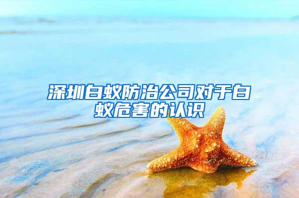 深圳白蚁防治公司对于白蚁危害的认识