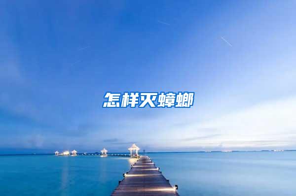 怎样灭蟑螂