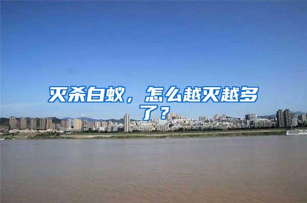 灭杀白蚁，怎么越灭越多了？