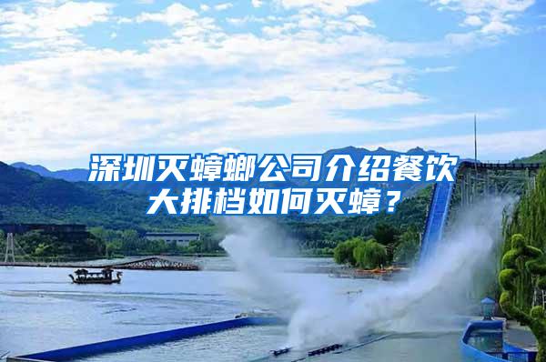 深圳灭蟑螂公司介绍餐饮大排档如何灭蟑？