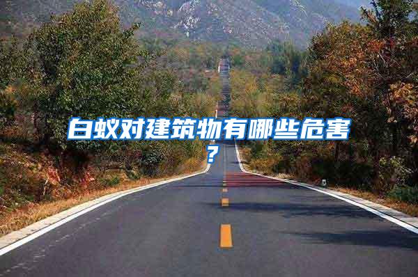 白蚁对建筑物有哪些危害？