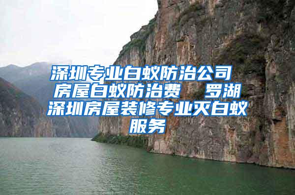 深圳专业白蚁防治公司 房屋白蚁防治费  罗湖深圳房屋装修专业灭白蚁服务