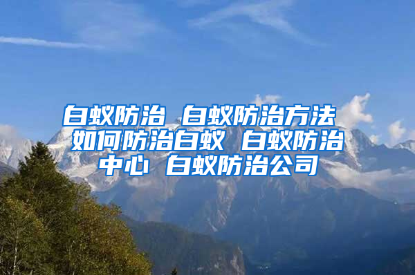 白蚁防治 白蚁防治方法 如何防治白蚁 白蚁防治中心 白蚁防治公司