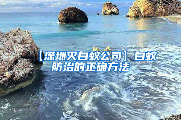 【深圳灭白蚁公司】白蚁防治的正确方法