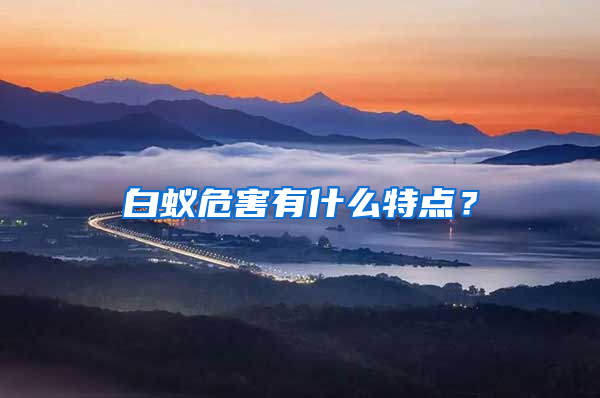 白蚁危害有什么特点？