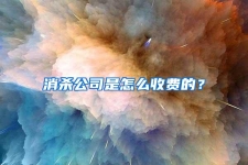 消杀公司是怎么收费的？